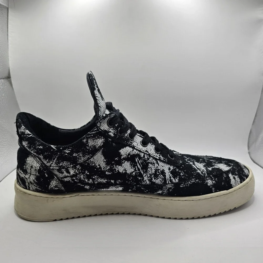 Filling Pieces Low Mondo Ripple Stroke Black Mens 11
